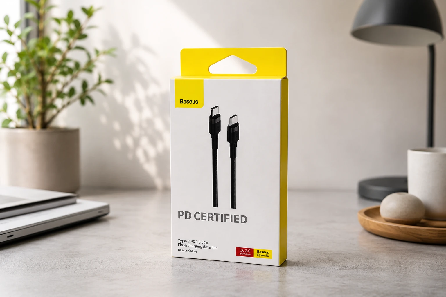 کابل شارژ تایپسی به تایپسی Baseus مدل PD 60W