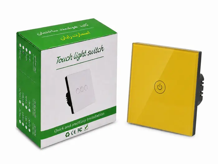 کلید هوشمند لمسی WIFI + RF - تک پل طلایی - تصویر 2